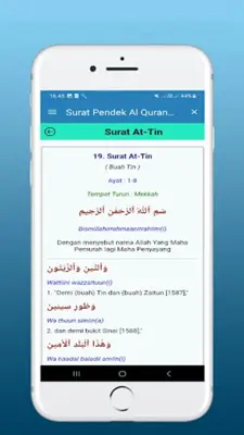 Surat Pendek Al Quran Latin Dan Terjemahan android App screenshot 10