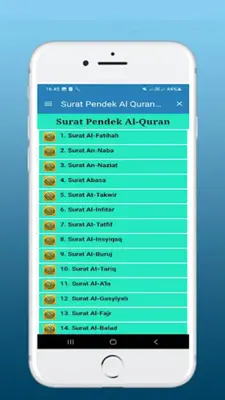 Surat Pendek Al Quran Latin Dan Terjemahan android App screenshot 12