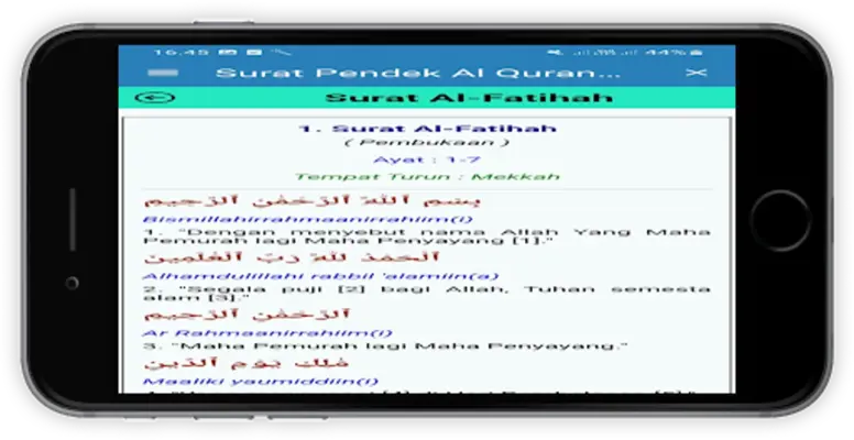 Surat Pendek Al Quran Latin Dan Terjemahan android App screenshot 3