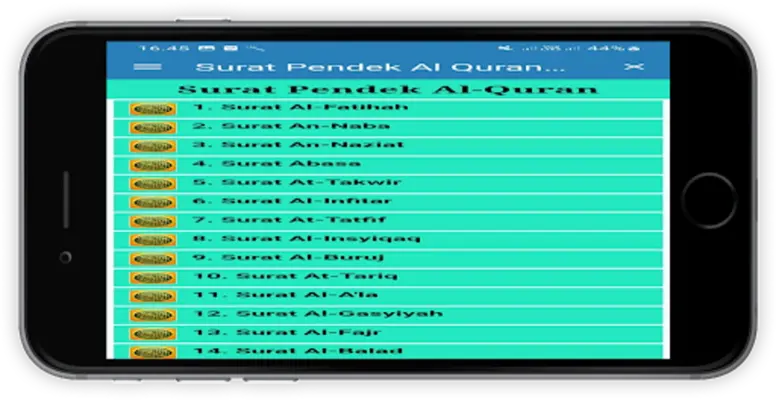 Surat Pendek Al Quran Latin Dan Terjemahan android App screenshot 4