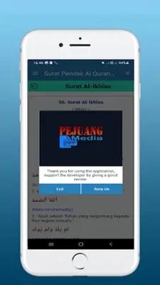 Surat Pendek Al Quran Latin Dan Terjemahan android App screenshot 6