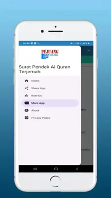 Surat Pendek Al Quran Latin Dan Terjemahan android App screenshot 7